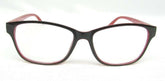 Simply Specs Black / Red Reading Glasses w Case KINSEY RED
